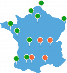 Carte de France Minerve